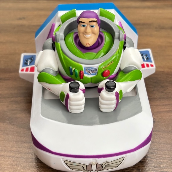 DISNEY Parks Pixar Toy Story BUZZ LIGHTYEAR Pull Back Vehicle Car Spaceship Toy - Picture 4 of 10